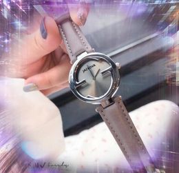 G Bee Women's Famous Designer Quartz Watch Classic Brun Brown Généraire véritable ceinture en cuir imperméable Dames Joints Perfectionneux Cadeaux de bracelet luxueux