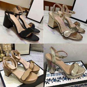 G Classic Women Gicci Glides Sandalen Leer Medium Heelschoenen Klassieke Designer Metal Suede Party Sexy Mules Heels Simple and Elegant Women Guuui Sandals 328