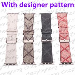 G Designer Watchbands Watch Band 42 mm 38 mm 40 mm 44 mm Iwatch 1 2 345 Banden Lederen band Bracelet Fashion Stripes Drop verzending