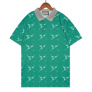 G Ontwerpers T-shirt Revers Heren Stylist Polo Shirts Luxe Brief Geometrische Designer Kleding Korte Mouw Mode Dames Zomer Tees