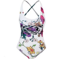 G Famille Fashion Lumière Luxury Femmes039s Sexy Cross Bandage Print Triangle One Piece Holiday Swimsuit2293693