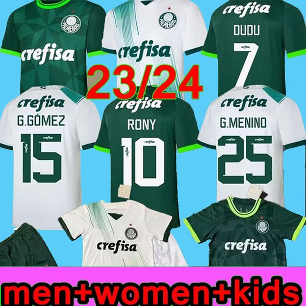 G.GOMEZ 23 24 Palmeiras MAILLOTS DE FOOTBALL ACCUEIL VERT DUDU RONY M.MERENTIEL 2023 2024 Palmeira Away ZE RAFAEL Willian football CHEMISES troisième 75E FELIPE MELO WESLEY femme