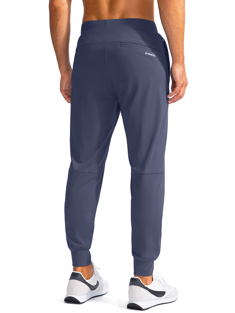 G Pantalons de joggeurs de golf masculins graduels avec poches à fermeture éclair