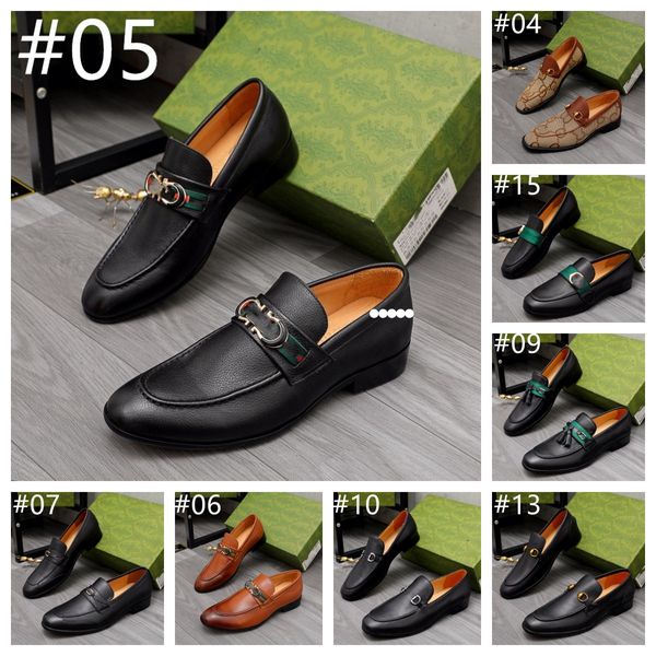 G Moda italiana Elegante Oxford Zapatos para zapatos de diseño para hombres de diseñador Menores grandes zapatos de cuero formal de lujo de lujo de lujo mocasines Slip On Masculino G Tamaño 38-45