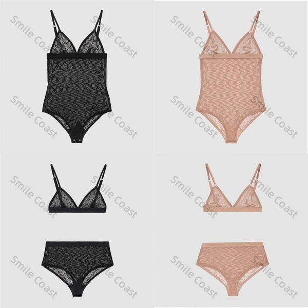 G Luxury Luxury One-Piece Bikini Lingerie Mesh Lettre broderie Sember-Through Lace Sexy Massuit de maillot de bain