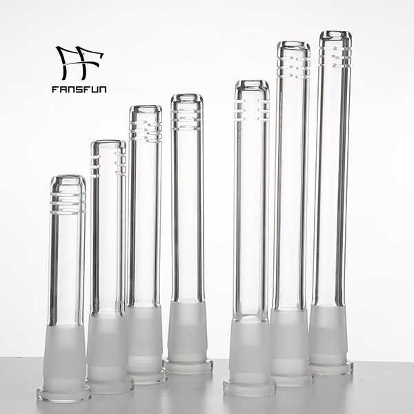 G.O.G Glass Diffuse Down Tube Smoke avec 6 coupes 18mm/14mm Downstem pour Pipes Dab Rigs