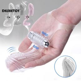 G-ponto dedo vibrador para mulher luva clitoridien estimulao massageador feminino masturbateur adultos produits sexyuais