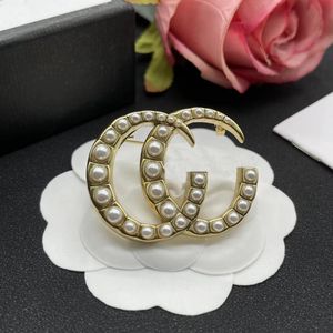 Conjunto de broche de la serie G para hombre y mujer, broche de diseñador, joyas para fiesta de boda con caja original