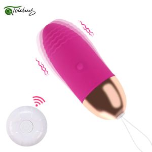 G spot 10m Wireless Jump Egg Vibrator Egg Control remoto Masajeador corporal para mujeres Adultos Sex Toy Sex Product lover games P0818
