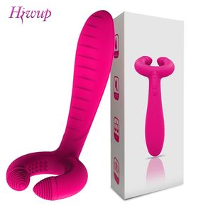 G-Spot 3 Moteurs Gode Vibrateur Sex Toys pour Femmes Hommes Couples Adultes Vagin Anal Double Pénétration Clitoris Pénis Stimulateur Jouet 201216