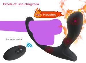 G-spot Anale Vibrator Seksspeeltjes Vertraging Ejaculatie Prostaat Massage Mannelijke Volwassen Producten Masturbatie Butt Plug Cock Massager Ring Y195890732