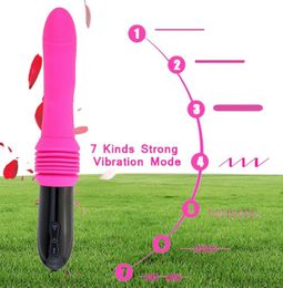 G spot Gode Vibrateur Silicone Poussée Sex Toy pour Femmes avec Forte Ventouse G Spot Stimulation Anale Clitoridienne pour Unisexe Y208835059