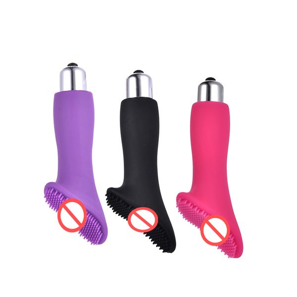 G-spot Massage Brosse Vibrateur Épine Doigt Vibrateur AV Tige Vaginal Clitoris Stimulateur Sex Toys pour Femmes Puissant