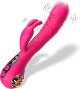 G -spot konijn vibrator seksspeeltjes - volwassen speelgoed clitoral stimulator realistische dildo 9 krachtige vibraties bunny clit vagina tieten massager voor vrouwen paren plezier