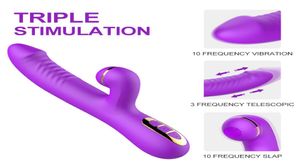 G-spot Rabbit vibrator speeltjes voor vrouwen, dildo vibrators, vagina, clitoris stimulator, dubbele vibratie, AV-stick, veilige seks, volwassen product6044649