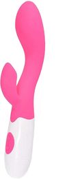 G-Spot Rabbit Massage imperméable à imperméable Dildo Vibrateur Sexe adulte Jouets Femmes Silicone Clitoris Stimulateur de Vagin Stimulateur Massager Sexe Choses pour Couples (