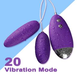 G Spot Vibrating Egg Vagina Ball Juguetes sexuales para mujeres 20 Modos Vibrador Breast Clitoris Estimulador Masturbator Productos eróticos 240202