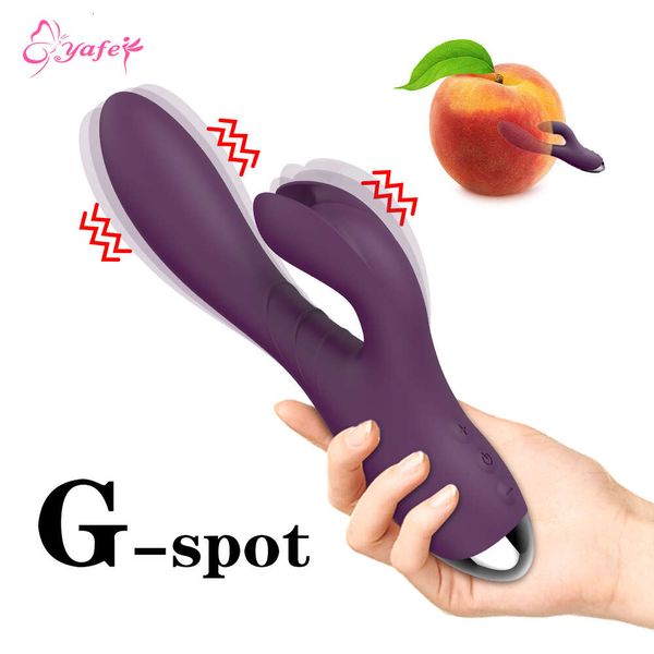 Vibrador G-Spot 10 Velocidad USB recargable potente consolador de consolador de conejo Masaje de estímulo de clítoris para adultos