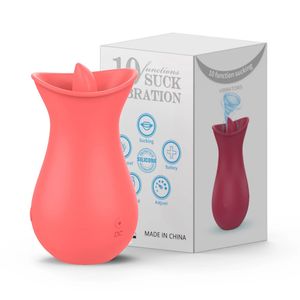 Vibromasseur point G langue clitoridienne léchant stimulateur de clitoris USB Recharge sein mamelon masseur Sex Toy pour femmes Couples