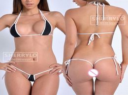 G String Micro Thong Bikini stelt kleurrijke Mini Bikini's 2020 Mujer Swimwear Women Swimsuit Vrouw Extreme Bading Suit Ciaj7302621