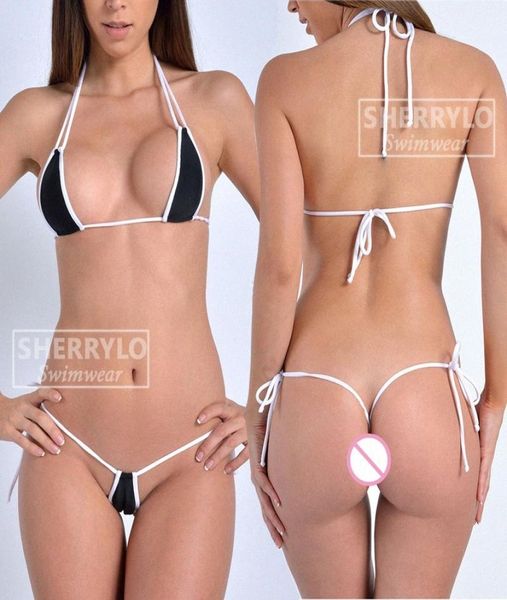 G String Micro Thong Bikini Sets coloridos mini bikinis 2020 MUJER Swimwear Mujeres traje de baño de baño femenino CIAJ1084370