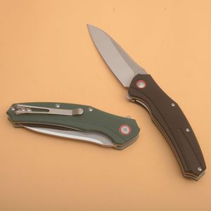 G0115 flipper vouwmes 8cr14mov satijn tanto punt mes G10 met roestvrijstalen handgreep kogellager snel openen EDC Pocket Knives guan