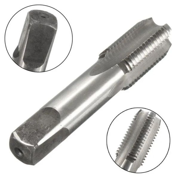 G1/8 G1/4 G3/8 G1/2 G3/4 Tornillo de tornillo de metal Tapón para taladros de banco Taladros manuales Herramientas de rosca Set de perforación de herramientas manuales