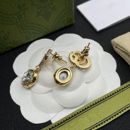 G1-nieuwe grensoverschrijdende ontwerper mode zoete gouden zilveren oorbellen overdrijf coole stijl oorbellen cadeau