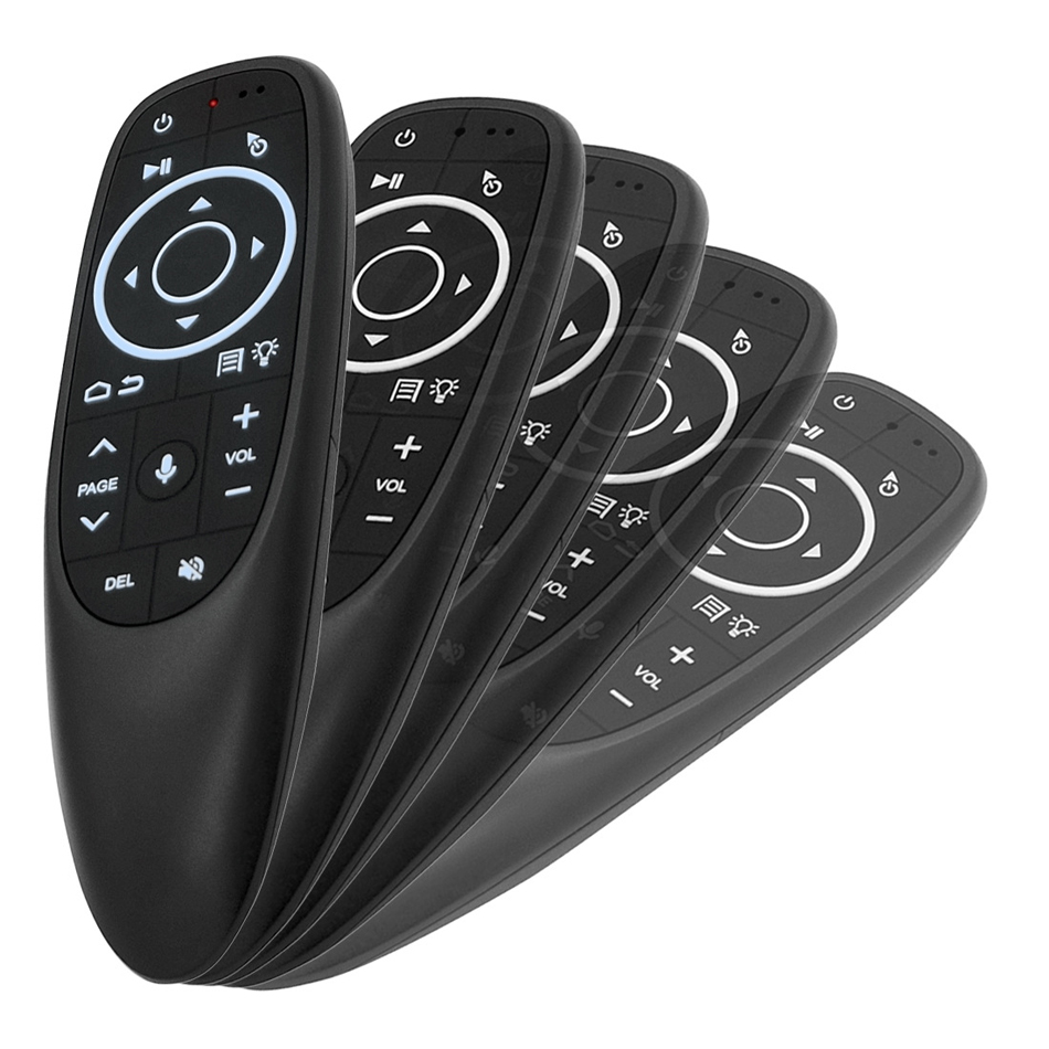 G10 G10S PRO BT Remote Controlers Voice Backbellysta 2.4G Trådlösa tangentbord Bluetooth 5.0 Luftmus Gyroskop IR -lärande för Android TV -låda HK1 H96 MAX X96 X98 MINI