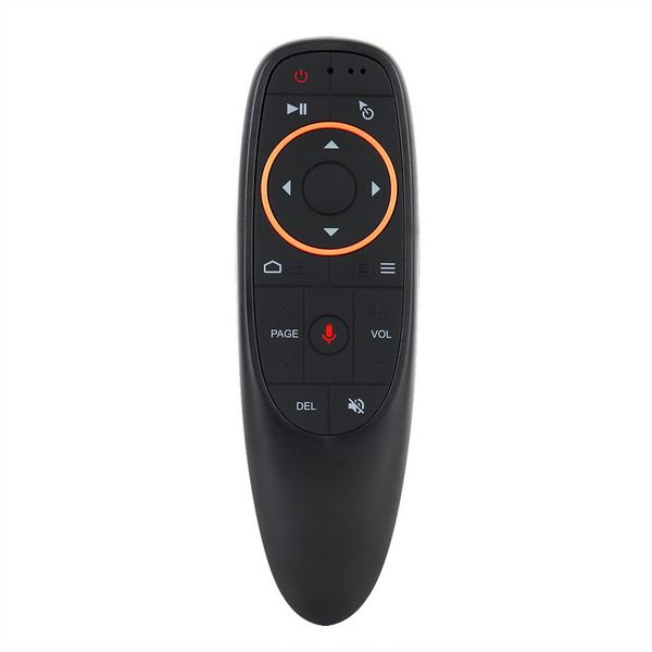 G10 Voice Air Mouse avec 2,4 GHz sans fil 6 axes Gyroscope Microphone télécommande pour Smart tv Android Box PC