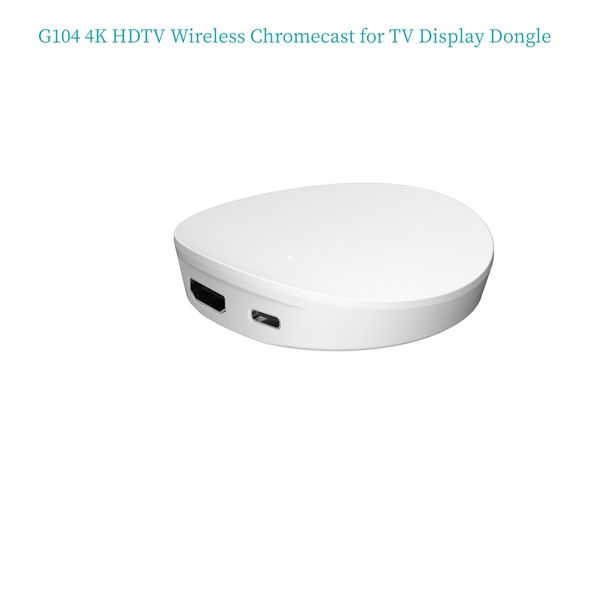 G104 4K HDTV Chromecast inalámbrico para pantalla de TV Dongle adaptador para iOS/Android Video Audio Mirroring a TV/proyector/Monitor