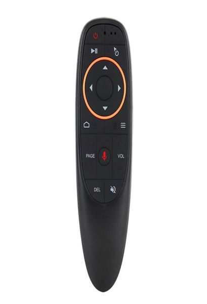 G10G10S télécommande vocale Air Mouse avec USB 24 GHz sans fil 6 axes Gyroscope Microphone IR télécommandes pour Android tv Box1327584