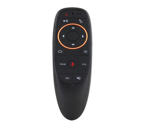 G10G10S télécommande vocale Air Mouse avec USB 24 GHz sans fil 6 axes Gyroscope Microphone IR télécommandes pour Android tv Box1005572
