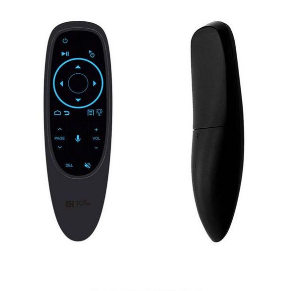 G10S Pro BT Air Mouse Mini télécommande vocale 2.4G sans fil intelligent rétro-éclairé télécommande gyroscope détection micro BT5.0 pour Smart TV