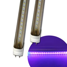 G13 T8 Tubes LED UV 400NM Ampoule 2ft 3ft 4ft 5ft Strip Ampoules Lumières Ballast Bypass Fixation pour Double End Powered 85-265VAC - Ampoules Fluorescentes de Remplacement usastar