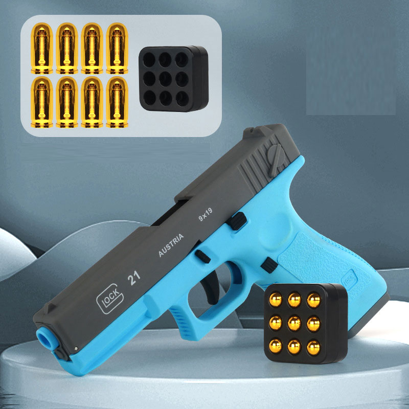 G17 M1911 Pistol Soft Bullet Toy Gun Manual Shell Ejection Blaster Launcher Child Adults Model Boys Birthday Gifts Outdoor Games