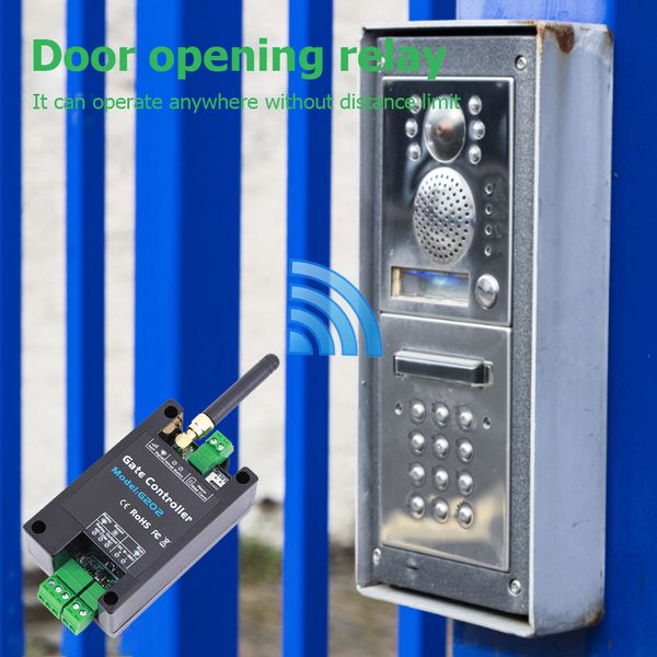 G202 4G GSM Gate Opender Porte automatique Relais GSM DC9-24V Pour la sécurité à distance Contrôleur 850/900/1800/1900 MHz Contrôleur