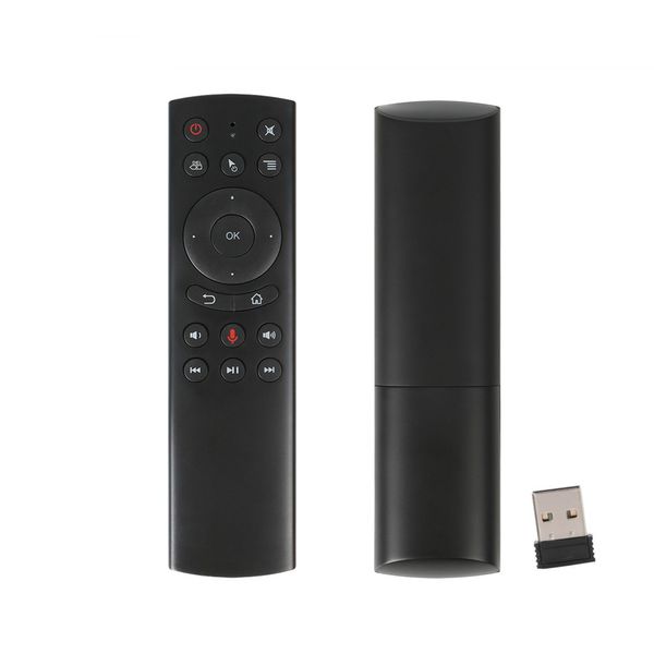 G20S 2.4G Inalámbrico Air Mouse Gyro Voice Control remoto Detección de teclado universal para PC Android TV Box