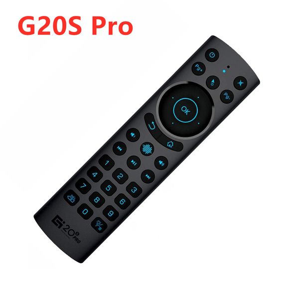 G20S / G20S Pro 2,4 GHz PC Smart TV Control remoto por voz Air Mouse controlador inalámbrico con retroiluminación para Android TV Box Sheild