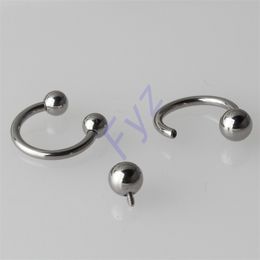 G23 fil interne boule fer à cheval anneaux Piercing oreille Tragus sourcil lèvre anneau nez cerceau Septum mamelon bijoux 240311