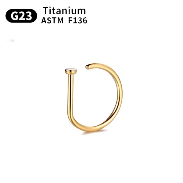 G23 Titanium G23 Titanium Nez Anneau Piercing en forme de damilues D tragus hélice HELIX HOOP RING RONNEMENT SEPTUM