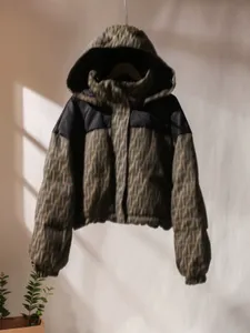 G259 Chaqueta acolchada con capucha de invierno a la moda de lujo para mujer, abrigo liso informal cálido para mujer, abrigo holgado de manga larga, ropa para mujer