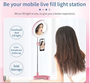 G3 Light Folding Integrated Ring Fill Light Phone Live Photography Support LED Camera Selfie Light Tripod Lamp