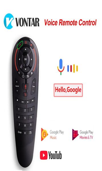 G30 Télécommande vocale G30S Air Mouse 24G Mini clavier sans fil IR Gyroscope d'apprentissage Google Assistant pour Android TV Box PC L5994715