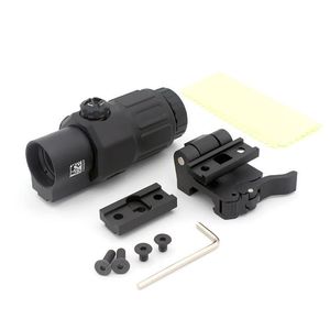 G33 Vergrootglas Hoge kwaliteit Perfect Replcia Schakelaar naar zijkant Snel afneembaar Qd W/Fl Logo Markering Voor Jacht Airsoft Scope Drop Deliv