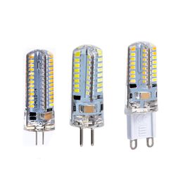 G4 G9 G5.3 Aucune ampoule LED à intensité variable Lampes de maïs sans scintillement 3014 COB 2835SMD Lampes Ampoules d'éclairage AC 110 220V 360Angle avec de faibles consommations d'énergie oemled