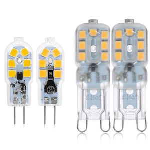 G4 G9 LED Lámpara 3W 5W Mini Bombilla LED AC 220V DC 12V SMD2835 Lámpara de foco de luz Iluminación de alta calidad Reemplace las lámparas halógenas