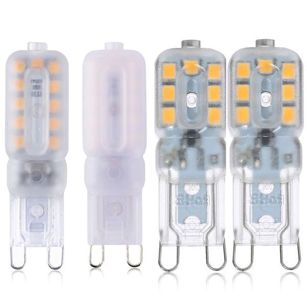 G4 G9 lampe à LED COB LED ampoule 3W 5W 12V 220V LED G9 COB lumière 360 Angle de faisceau lustre lumières remplacer halogène