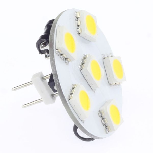 G4 LED Bulbs Lámpara 6LED 5050SMD Trasero trasero Pin de la luz Bombilla AC DC 12V 24V Reemplazo para las bombillas halógenas JC de las luces de acento interior del vehículo