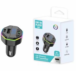 Kit de automóvil inalámbrico G43 G43 con puerto Tipo C USB C Cargador rápido Cargador MP3 Kit Hands Free Kit Bluetooth Car FM Transmisor ZZ